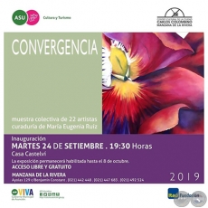 CONVERGENCIA - Muestra Colectiva de 22 artistas - Martes, 24 de Septiembre de 2019